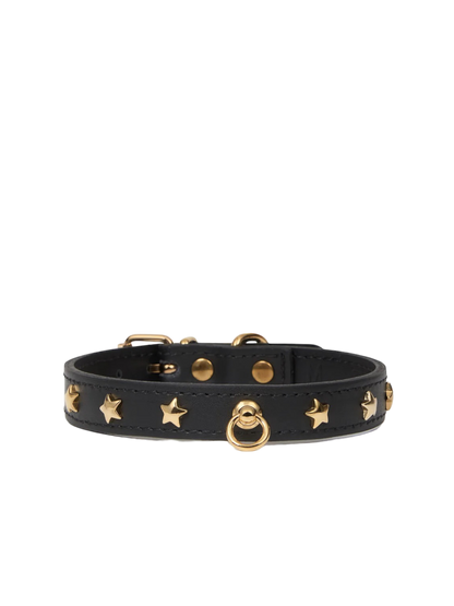 Collar Perro Negro Nara Tachuelas Estrella